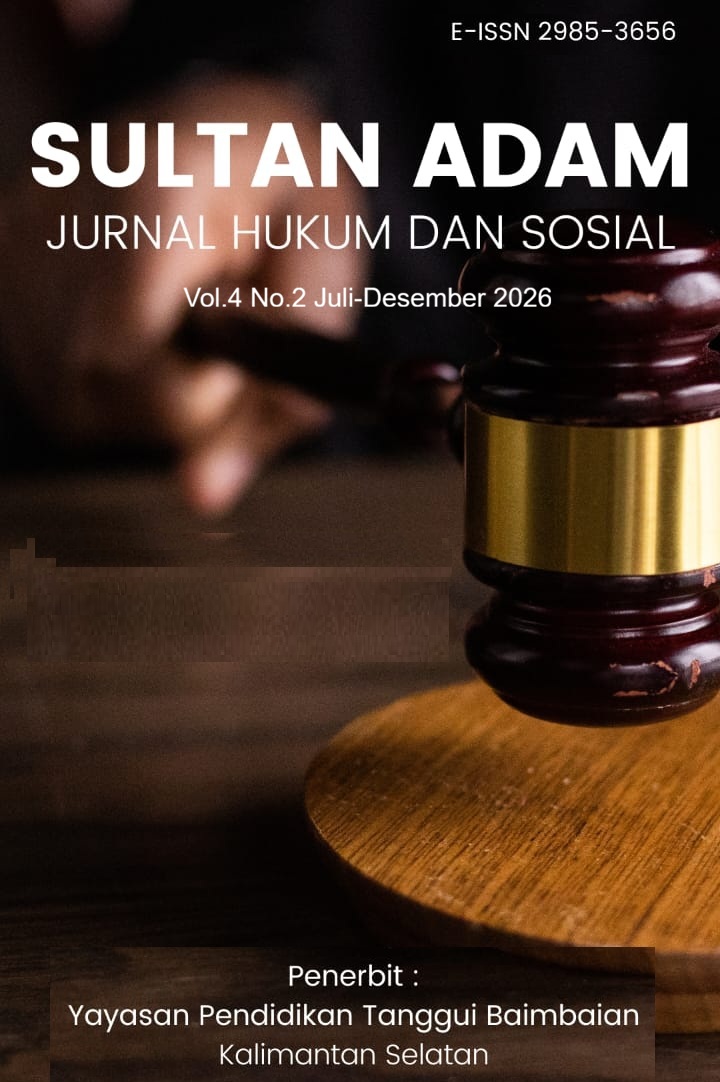 SULTAN ADAM: JURNAL  HUKUM  DAN  SOSIAL