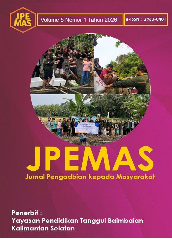 JPEMAS: Jurnal Pengabdian Kepada Masyarakat